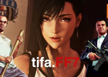 国外大神制作《GTA V》Tifa女神MOD！操控Tifa上街打劫，吃“大茶饭”！