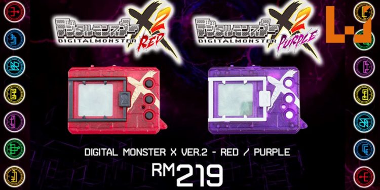 大马游戏零售商Impluse Gaming售卖《Digimon》Digital Monster X Version 2暴龙机！产品售价为RM219！