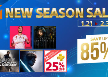 PS Store新季大促销活动正在开始！多款游戏进行折扣，最高至85%折扣！