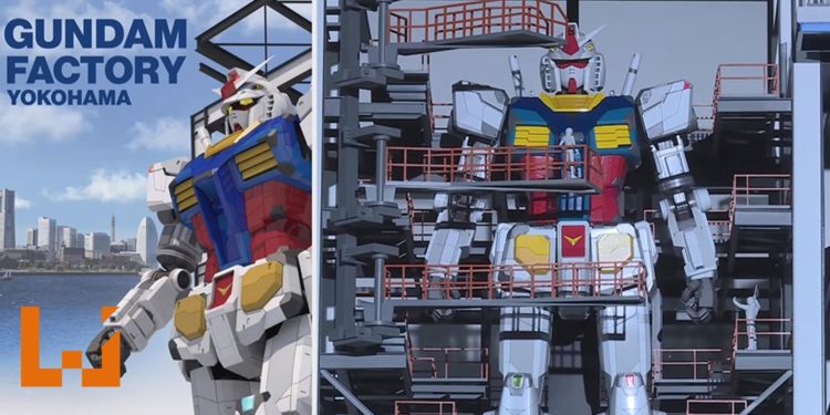 官方宣布18公尺实体可动Gundam将会在10月，在横滨山下码头展出！GUNDAM FACTORY YOKOHAMA设施也会在同样地点开设，为期一年！
