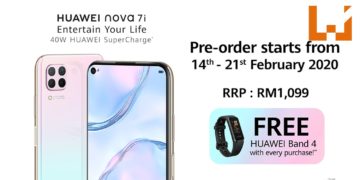 HUAWEI Nova 7i将在2月14日开放预购！玩家可在预购期间获得免费Huawei Band 4！