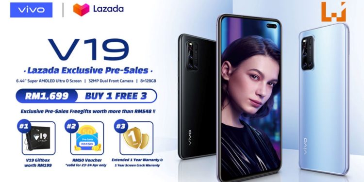 大马vivo正式公布新手机vivo V19，售价为RM1,699！配备Snapdragon 712处理器和8GB RAM，游戏性能强大！