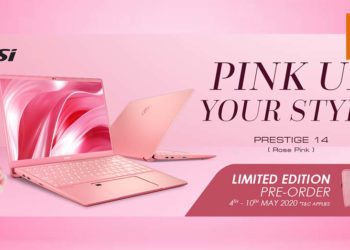 MSI玫瑰粉色Prestige 14笔电将在5月4日开启预购！笔电预购价格为RM5,399！