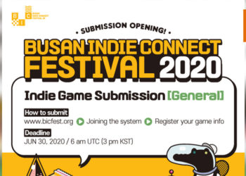 Busan Indie Connect Festival 2020线上活动将在10月19日举办！官方已开放给独立开发团队报名参加！