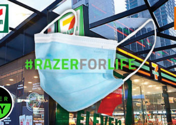 Razer将在7月1日起免费送口罩！凡是Razer Pay用户就可到7-11商店免费领取！