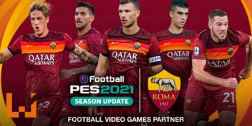 KONAMI和罗马体育会建立长期的独占合作伙伴关系，为《PES 2021》增加助力！