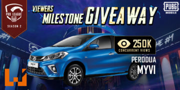 看赛事赢新车！观看PUBG MOBILE Pro League (PMPL) MY/SG Grand Finals将有机会赢取新Myvi！