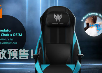 Acer Predator与OSIM合作推出电竞椅子开放预售！具备按摩功能和播放音乐预售价仅售RM2,399！