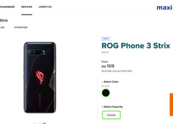 Maxis Zerolution推出ROG Phone 3 Strix 配套！最低仅需RM109就能把手机带回家！