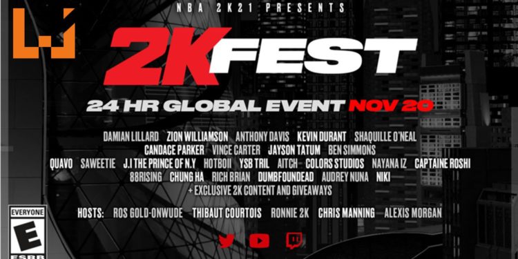 2K Sports举办24小时直播活动「2K Fest」！11月20日与玩家共欢庆！