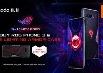 ROG Phone 3正有年底以及11.11促销！免费附送价值RM199的手机壳！