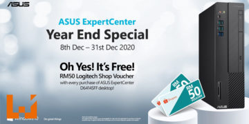 ASUS ExpertCenter年终特惠！购买即可获得RM50 Logitech优惠券！