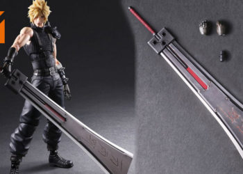 限定《Final Fantasy VII Remake》Cloud手办公布！帅气手持着刻有一刀両断字眼的经典武器！