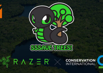 Razer种树公益活动制定100万棵树新目标！可爱的Sneki Snek又来保护地球啦！