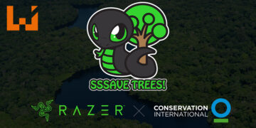 Razer种树公益活动制定100万棵树新目标！可爱的Sneki Snek又来保护地球啦！