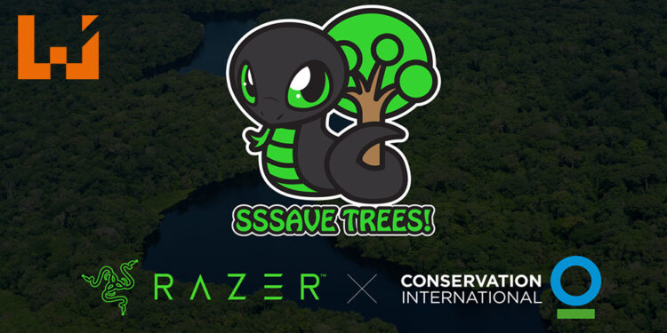Razer种树公益活动制定100万棵树新目标！可爱的Sneki Snek又来保护地球啦！