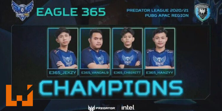 Asia Pacific Predator League 2020/21的《PUBG》赛亚太区总冠军出炉！恭喜印尼的Eagle 365夺得冠军！
