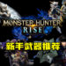 《Monster Hunter Rise》新手武器推荐!解决你选择开局武器的烦恼!