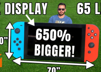 外国神人自制超大型Switch！比玩家手上的Switch大了6.5倍！