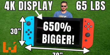 外国神人自制超大型Switch！比玩家手上的Switch大了6.5倍！