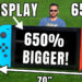 外国神人自制超大型Switch！比玩家手上的Switch大了6.5倍！