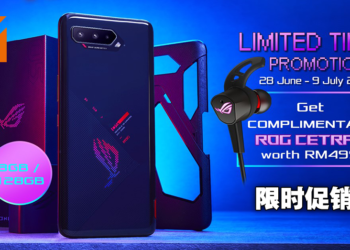 ROG推出ASUS ROG Phone 5限时促销活动！买电竞手机就免费送价值RM499的ROG Cetra II耳机！