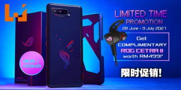 ROG推出ASUS ROG Phone 5限时促销活动！买电竞手机就免费送价值RM499的ROG Cetra II耳机！