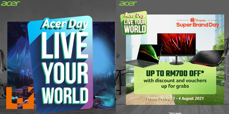 Acer举办Live Your World主题活动!高达RM10,000奖金的自我挑战和促销活动等你来参与!