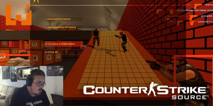 直播被发现开外挂玩《Counter-Strike: Source》！尝试解释后，不吭一声直接删除频道！