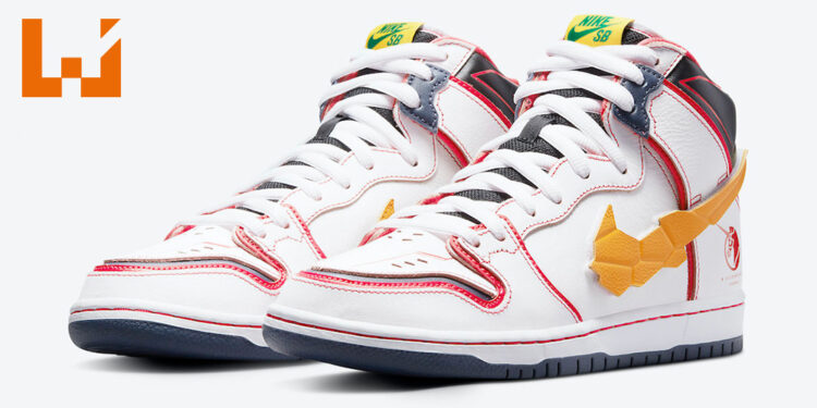 Gundam x Nike SB Dunk High联名鞋款!以RX-0 Unicorn Gundam为灵感的球鞋!