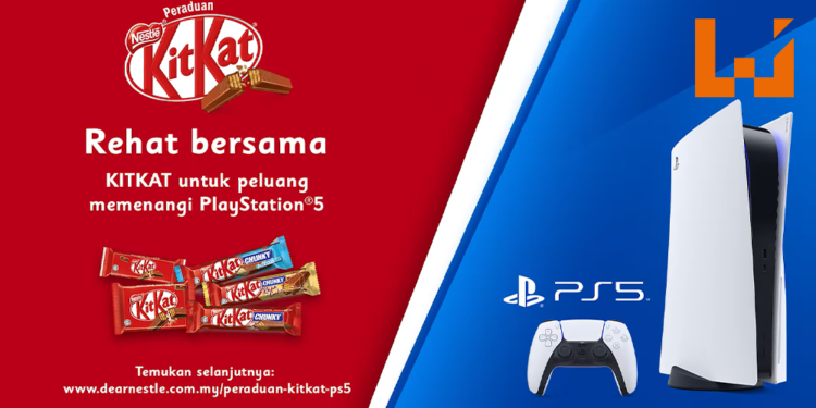 买KitKat就有机会赢PS5！PlayStation Asia与Nestle有奖竞赛只需要RM5就可以参加！