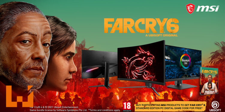MSI与Ubisoft合作!活动期间入手MSI电竞产品将免费获得《Far Cry 6》!