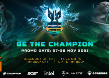 Predator Championship 2021决赛日优惠折扣！超强力电竞显示器优惠价为RM3,999！