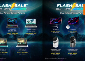 Acer Predator在Sunway Pyramid举行路演以及促销！在7月2日和7月3日的特定时段购入产品可节省多达RM1,500！