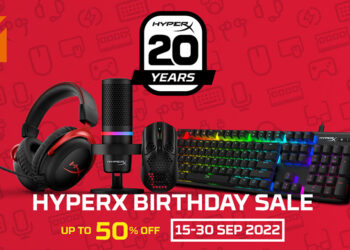 HyperX 20周年生日！今天起至9月30日开启高达50%的优惠活动！
