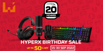 HyperX 20周年生日！今天起至9月30日开启高达50%的优惠活动！
