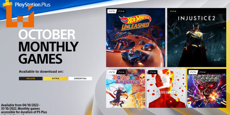 PS Plus 2022年10月会员免费游戏！《Hot Wheels Unleashed》《Injustice 2》等5款游戏让你体验！