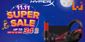 HyperX双11优惠活动！指定热销产品将享有高达34%的折扣！