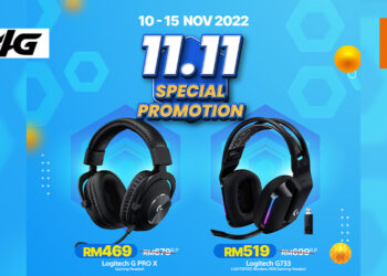 大马零售商M4G开启限时11.11促销活动！指定Logitech电脑配件享有高达65%折扣！