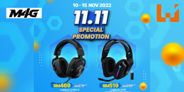 大马零售商M4G开启限时11.11促销活动！指定Logitech电脑配件享有高达65%折扣！