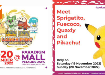 一起在Paradigm Mall PJ庆祝《宝可梦 朱&紫》的游戏发布庆祝会！各种活动等着你们来参与！