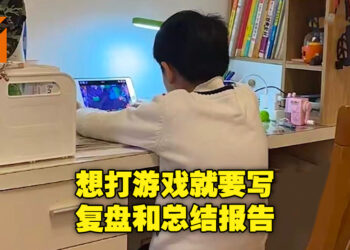 要打游戏就认真去打！中国妈妈让沉迷游戏的孩子休学打游戏，每天需写复盘和总结报告！
