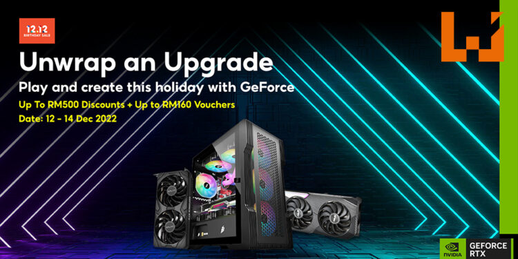 NVIDIA® GeForce RTX™显卡以及桌电限时促销优惠！12月12日至14日期间享有高达RM500折扣！