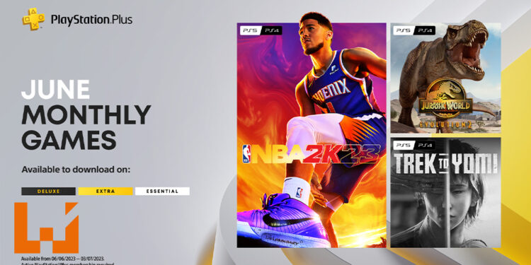 PS Plus 2023年6月游戏阵容公开!《NBA 2K23》、《Jurassic World Evolution 2》免费领取!