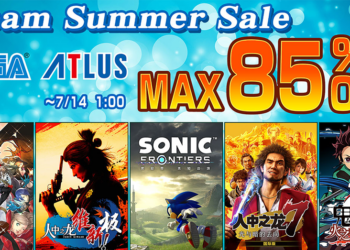 SEGA开启「Steam Summer Sale」促销活动！最高享有85%优惠！