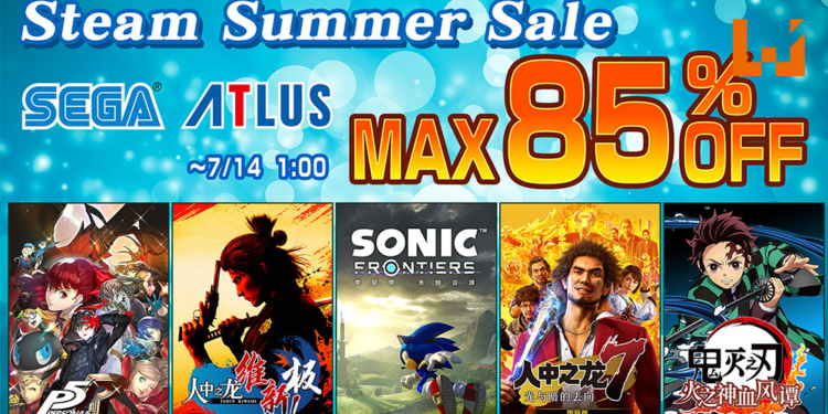 SEGA开启「Steam Summer Sale」促销活动！最高享有85%优惠！