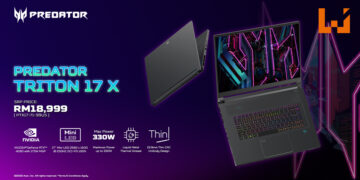 Acer Predator Triton 17 X正式来到马来西亚！售价为RM18,999！