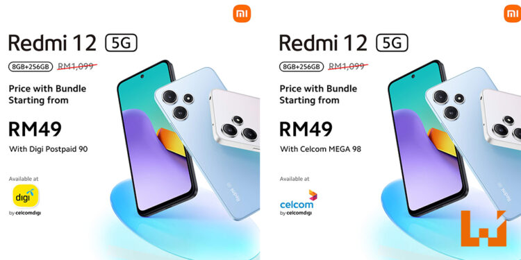 Redmi 12 5G来袭！Celcom和Digi推出超值签购配套！
