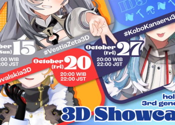 hololive印尼组三期生3D化演示日期敲定！将会有3人合作特别直播！