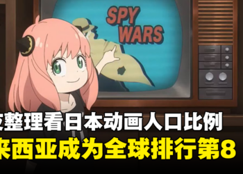 马来西亚将近50%的人会看日本动画！成为全球排行第8的国家！